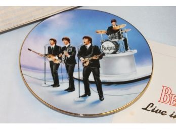 Limited Edition BEATLES On Stage Collectors Plate
