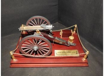 RARE 11 Inch Franklin Mint Civil War Gatling Gun