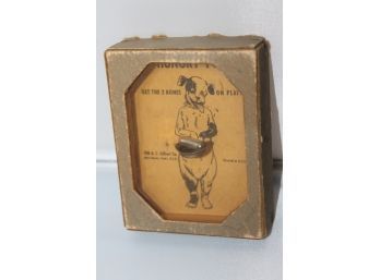 Cute 1930s Hungry Pup Dog Dexterity Game