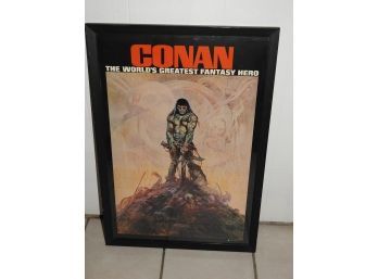 RARE 20 X 30 Vintage Conan Poster Professionally Framed