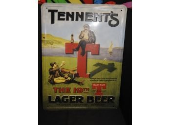 15 X 20 Tennents Lager Beer Metal Sign