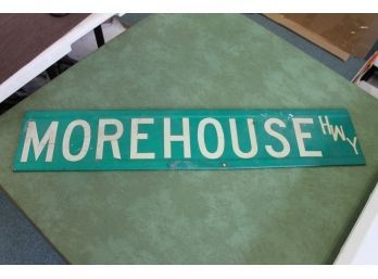 Real Fairfield CT Street Sign Morehouse Highway