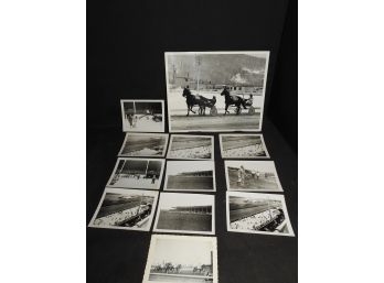 Old Black And White Horse Racing Photographs