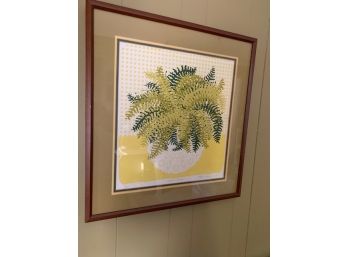 Framed Pluffy Ruffle Limited Edition Print, 10/35, Signed Mary Grace 1974