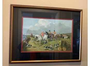 Framed Print, Hunt Scene, By John Frederick Herring