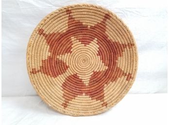 Vintage Native American Hand Woven Flat Basket
