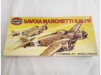 Vintage Airfix Savoia Marchetti SM79 Airplane Model Kit 1:72 Scale