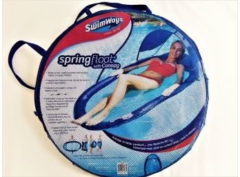 SwimWays Spring Pool Float/lounger With Canopy - NEW