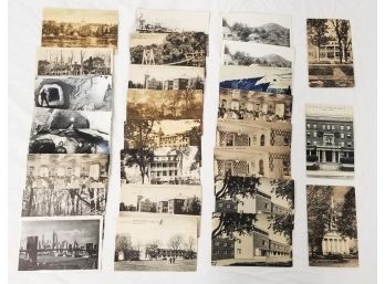 1940's Black & White Postcards: Milbank Hall Columbia U, Congressional Church Milford, Ct  & More