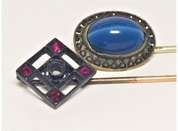 Antique Art Deco Stick Pins