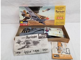 Monogram Royal Air Force Hawker Hurricane WWII Fighter Airplane Model Kit 1:48 Scale