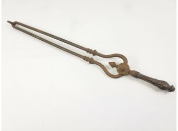 Antique 1800s Fireplace Tongs