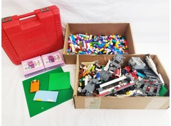 8lbs Of Legos, Building Base Plates & Case
