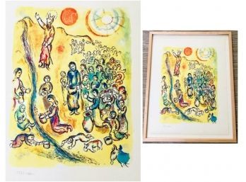 Numbered Marc Chagall Chromolithograph- 'Moses Striking'