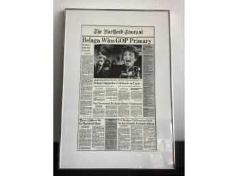 The Hartford Courant 1986 Framed