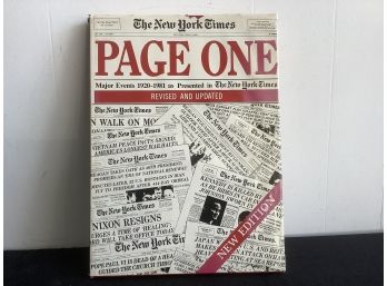 The New York Times Page One Book
