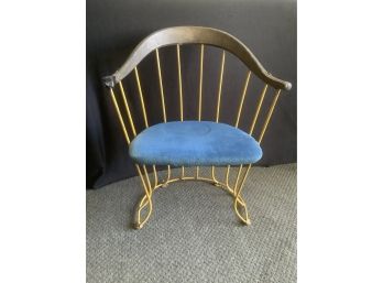 Vintage Yellow And Blue Chair