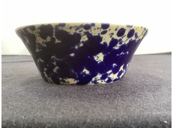 Blue And White Pottery Bowl Made In Vermont