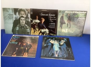 Simon And Garfunkel/ Peter Paul And Mary Record Lot