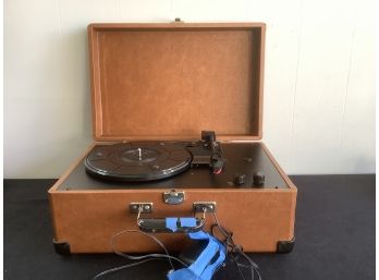 Brown Cased Record Player
