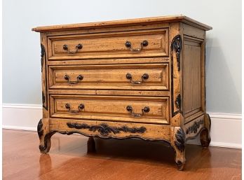 A Paneled Wood Petit Chest Of Drawers From The Almont Collection By Guy Chaddock