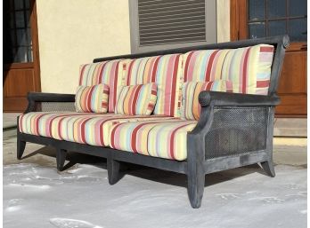 An Outdoor Cast Aluminum Sofa By Cast Classics