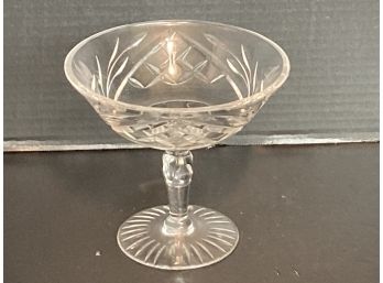 Vintage Waterford Etched Crystal Footed Compote
