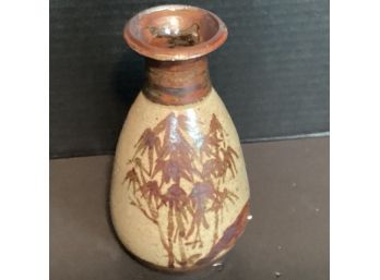 Vintage Clay Bud Vase