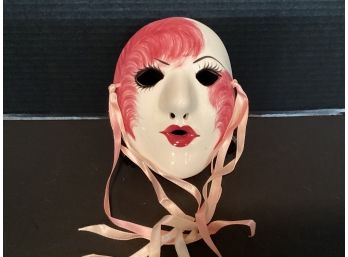 Hand Painted Kathleen Thomas New Orleans Mardi Gras Porcelain Mask