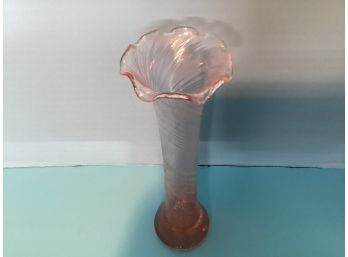 Vintage Oink Depression Era Glass Bud Vase Paperweight Base (6  1/2 Inches In Height)