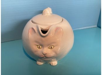 Hand Painted Italian Pottery Cat Teapot