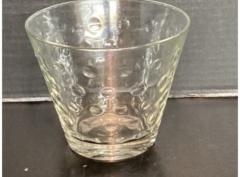 Vintage MCM Clear Glass Ice Bucket