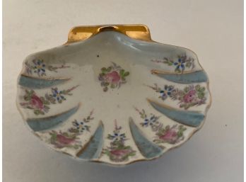 Vintage S.G.K. China Hand Painted Occupied Japan Shell Trinket Dish
