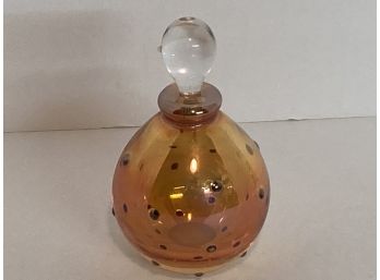 Vintage Glass Perfume Bottle With Dab Stick