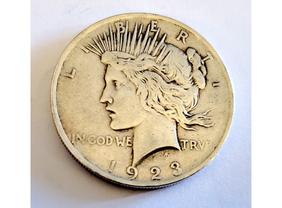 1923 United States Silver Peace Dollar Coin