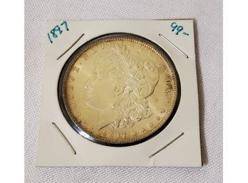1887 United States Morgan Silver Dollar Coin