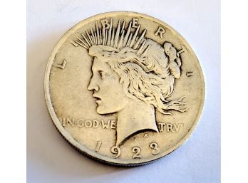 1923 United States Silver Peace Dollar Coin