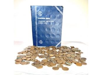 Partial Lincoln Penny Collection- Earliest Date 1909 & Well Over 100 Wheat Back Pennies