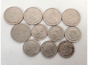 Eleven Thailand Copper / Nickels Coin Assortment