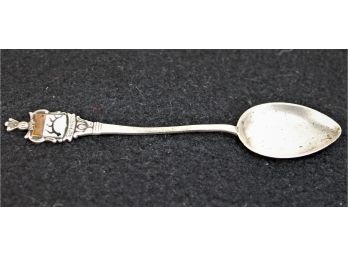 Antique Stamped 800 Silver- Goppingen Germany Souvenir Spoon Signed Ruth Frank On Back