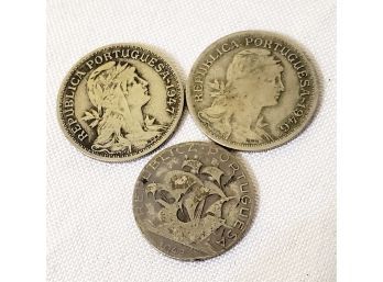 1942, 1946, 1947 Republica Portuguese Escudo Portugal Coins 50 Centavos