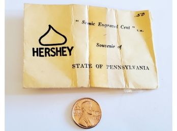 1973 Hersey Scenic Engraved Cent From State Of Pennsylvania