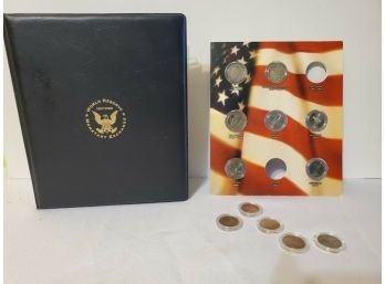 United States 100 Years Of The Nickel Partial Coin Folio Set & Assorted Nickels