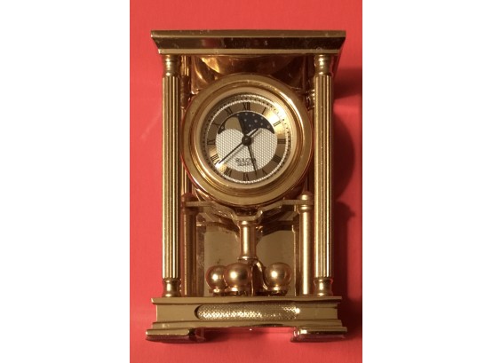 Bulova Corp. B-0510 1988 Brass Miniature Clock