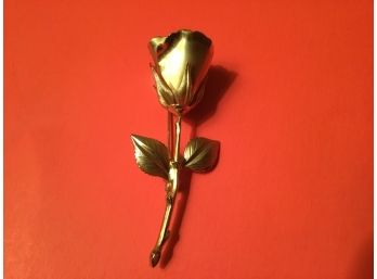 Vintage Large Rose Goldtone Pin