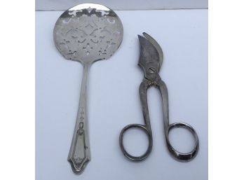 Oneida Strainer & Italicus Grape Scissors, Shears.