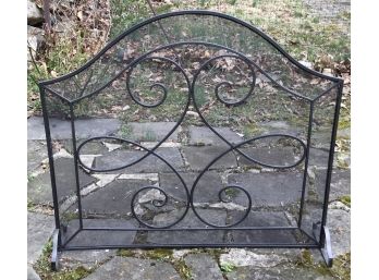 Metal Scrolled Fireplace Screen Free Standing