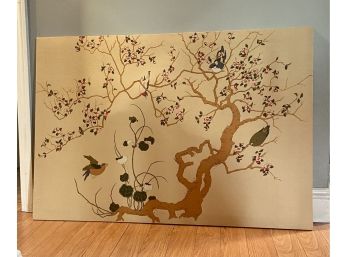Cherry Blossom Designed By Sue Titcher Stretched Fabric Wall Art