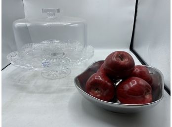 Glass Cake Dish With Dome