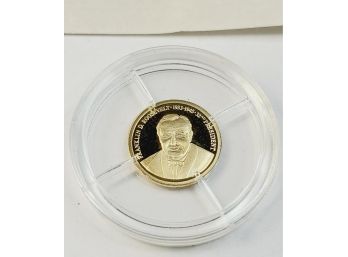 Greatest American Presidents 14kt Gold Coin 1/2 Gram Franklin D Roosevelt